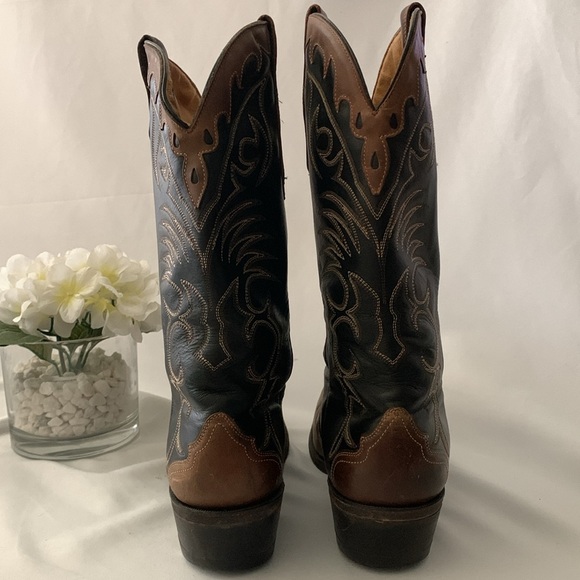 🔥BOULET MEN’S TWO-TONE WESTERN LEATHER BOOTS🔥 - Picture 6 of 15